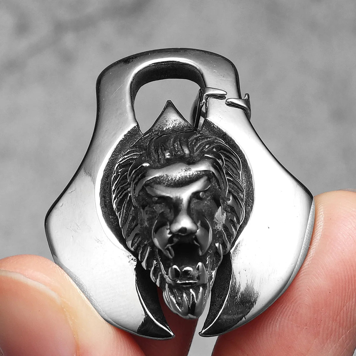 Viking Axe Stainless Steel Punk Biker Pendant