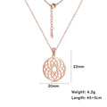 Flower of Life Sacred Geometry Necklace Stainless Steel Mandala Neck Chain Women Men Vintage Universal Spiritual Jewelry