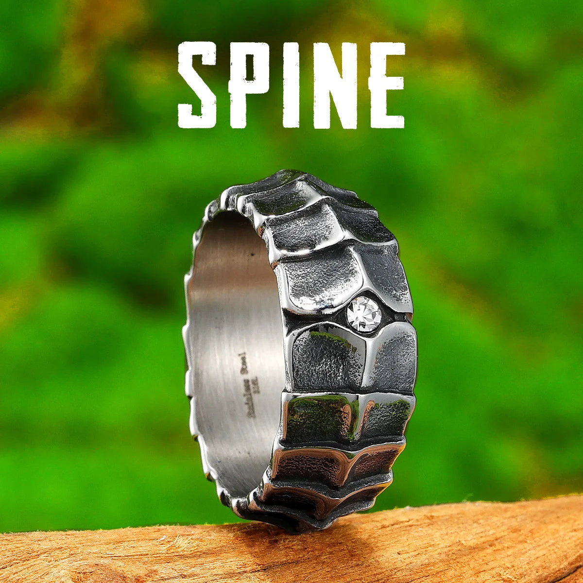 Dragon Spine Ring — Stainless Steel