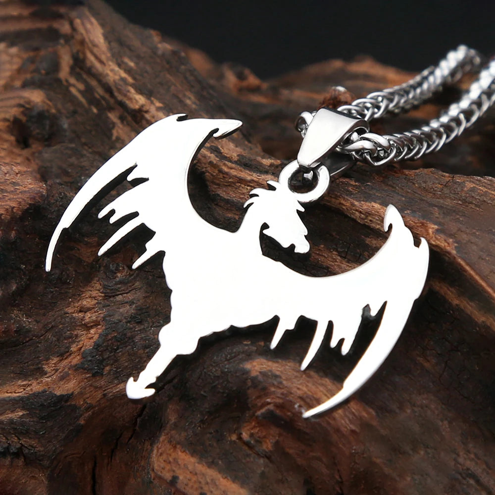 Viking Dragon Pendant — 316L Stainless Steel