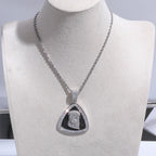 Iced Out Jesus Head Pendant Necklace CZ