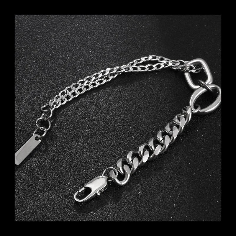 Splicing Bar Bracelet — Stainless Steel