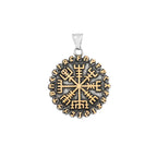 Norse Compass Pendant Necklace — Stainless Steel