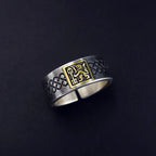 2023 New Arrival Vintage Court Lion Pattern Thai Silver Men Ring Jewelry For Male Birthday Gifts Never Fade