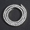 Iced Out Tennis Chain Bracelet 5mm — Silver