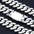 Rose Gold Cuban Chain Necklace Iced Out 29MM