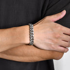 Cuban Curb Chain Bracelet 12mm — Stainless Steel