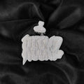 925 Silver VVS Moissanite Letter Pendant