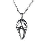 Screaming Skeleton Ghost Stainless Steel Pendant Retro