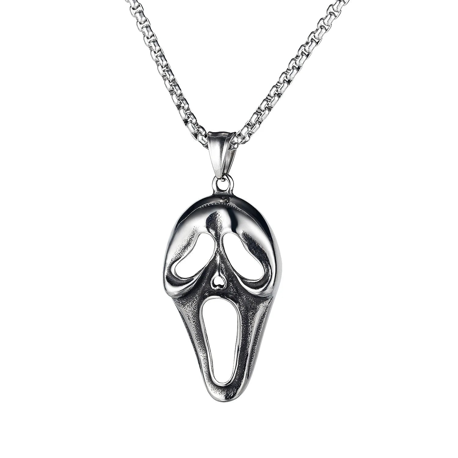 Ghost Steel Pendant Retro
