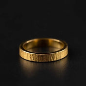 Hammered Stainless Steel Ring