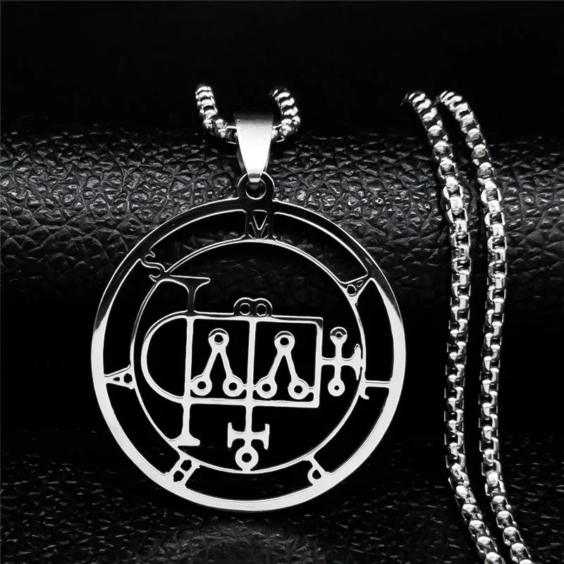 Astaroth Sigil Pendant Necklace — Stainless Steel