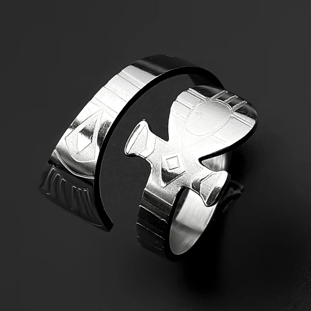 Egyptian Ankh Cross Key Of Life Adjustable Wrap Open Rings for Women Men Stainless Steel Finger Ring Amulet Protection