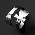 Egyptian Ankh Cross Key Of Life Adjustable Wrap Open Rings for Women Men Stainless Steel Finger Ring Amulet Protection