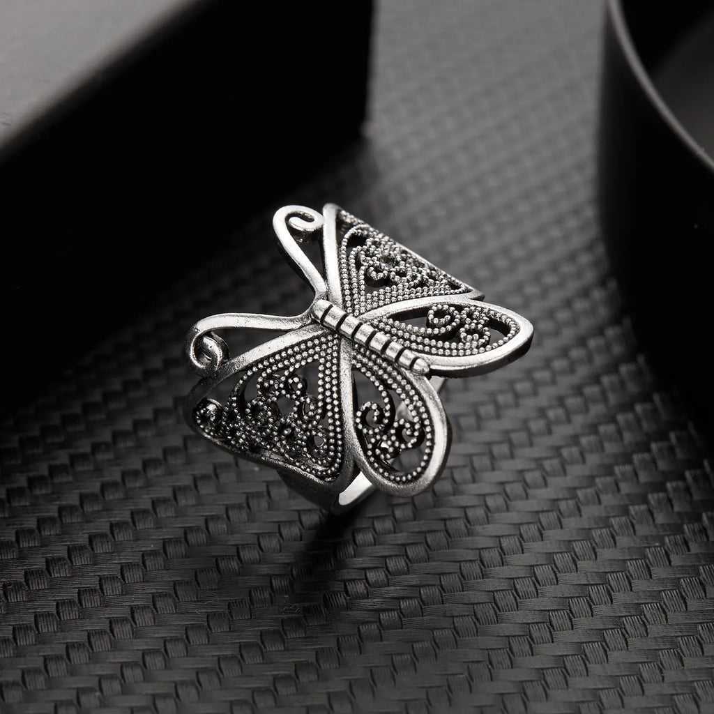 Titanium Steel Octopus Rings Gothic Deep Sea Monster Squid Finger Punk Tentacles Ring Adjustable Size Personality Jewelry Gift