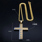 Cross Steel Pendant Splice Bible Religion