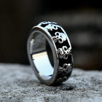 New Gothic 316L Stainless Steel Skull Ring Punk Hip Hop Fashion Skeleton Rings For Men Women Unique Biker Jewelry Halloween Gift