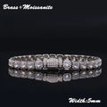 Fine 5mm Bling VVS1 Moissanite Tennis Necklace Iced out Brass Fashionable Hip Hop Style Men Women Bracelet With GRA Certificate