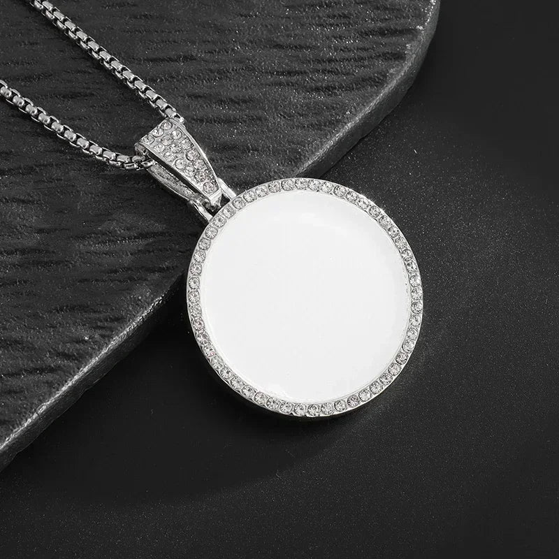 Hip Hop Iec Out Put Crystal Zirconia Dollar Sign Pendant Necklace Fashion Punk Cool Rock Rap Party Jewelry Accessories