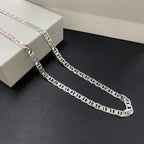 Mariner Chain Necklace Bracelet Set — Gold-Tone & Silver-Tone 6MM