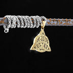 Nordic Totem Amulet Rune Necklace Retro Geometric Pattern Stainless Steel Jewelry Viking Punk Pendant Men's Fashion