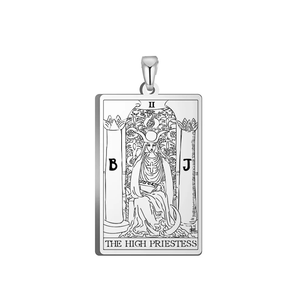 Tarot Major Arcana Amulet Necklace — Stainless Steel