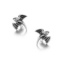 Flying Dragon Steel Earrings Vintage