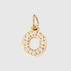 Letter Charm Pendant Necklace — Gold Iced
