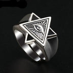 Tool Wrench Open Ring Silver Plated Adjustable Ring Men Motorcycle Bike Riding Hip Hop Rock Trend Jewelry