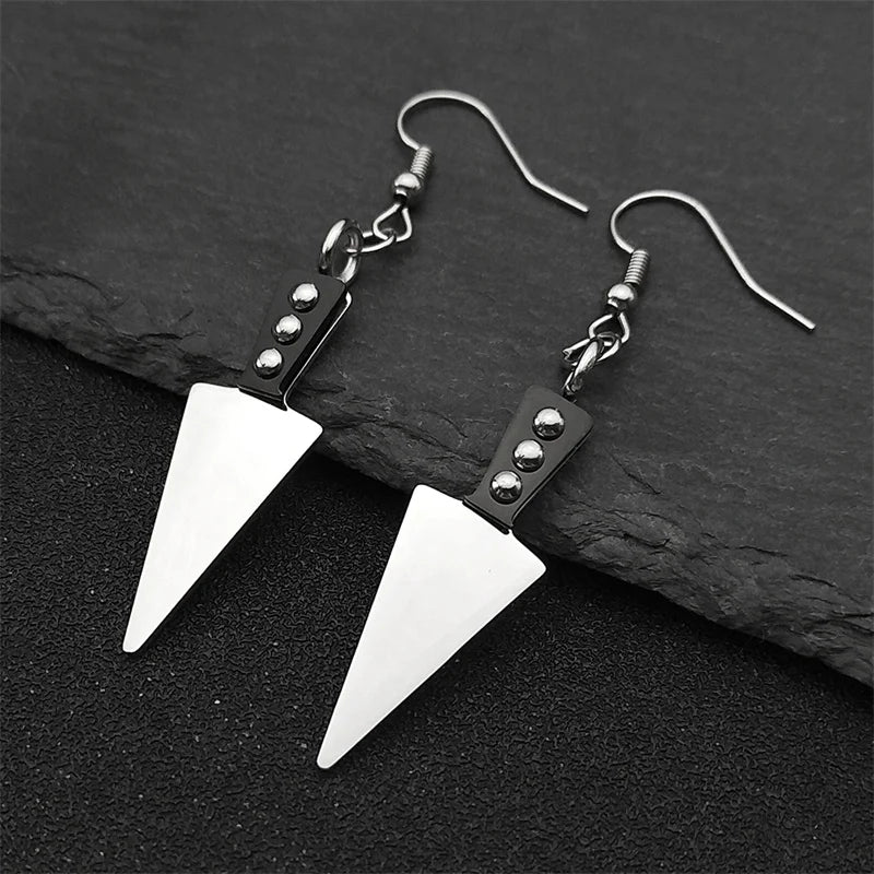 Sword Steel Earrings Gothic Cute Knife Funny Halloween
