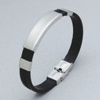 Steel Bracelet Metal Silicone Leather Gym