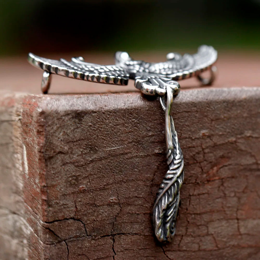 2023 New SCool 3D Phoenix Pendant Necklace Stainless steel Bird Charm Choker Animal Jewelry for man Good detail free shipping