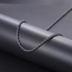 Rope Chain Necklace Two-Tone Stainless Steel 3MM
