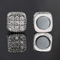Iced Out Magnetic Ear Clip — Silver