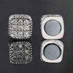 Iced Out Magnetic Ear Clip — Silver
