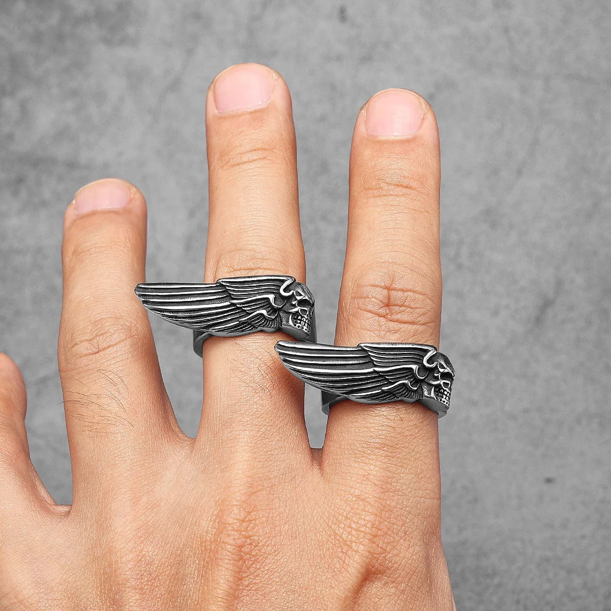 Skull Ring Black Edition — Stainless Steel