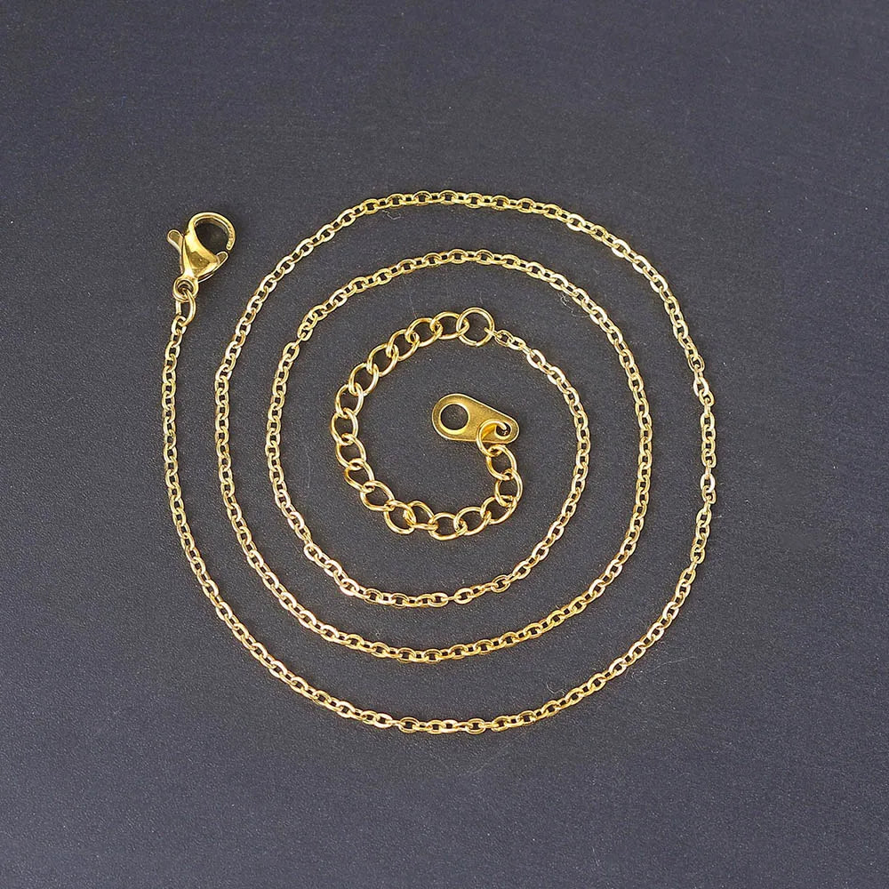 Cross Pendant Rope Chain Necklace Stainless Steel