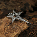 Devil Eye Pentagram Pendant Necklace — Stainless Steel