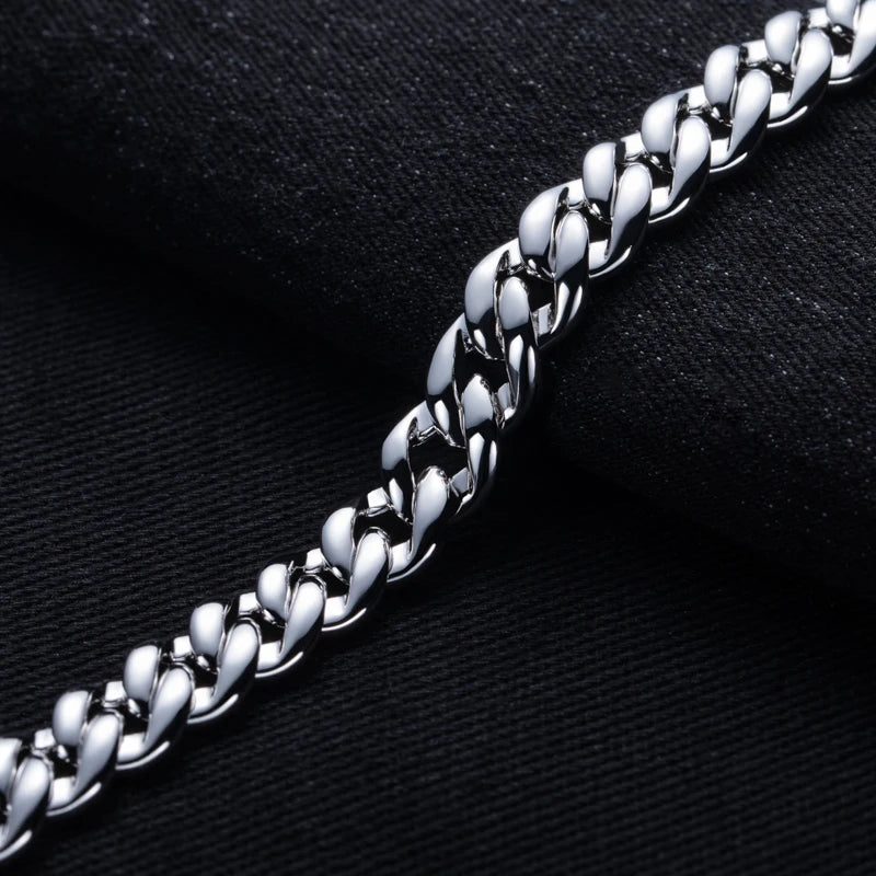 Iced Out Cuban Link Necklace — 925 Silver