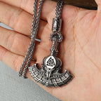 Multi Style Beaded Viking Thor's Hammer Pendant Necklace Stainless Steel Necklace Men Biker Mjolnir Amulet Jewelry