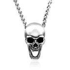 Gothic Skull Stainless Steel Pendant Necklace