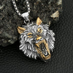 Wolf Fenrir Pendant — Stainless Steel