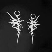 Grunge Accessories Thorns Letter Earrings Punk Charm Drop Earring for Women Irregular Earring Korean Fashion Jewelry