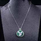 S925 Silver New Natural Real Emerald Stone-shadow Carving Phoenix Pendant Jadeite Necklace Jewelry Charm Designer Luxury Gifts