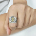 The Wrath of Zeus Lightning Ring Men Frigid Wind Imitation Thai Silver Index Finger Ring Fashion Versatile Creative