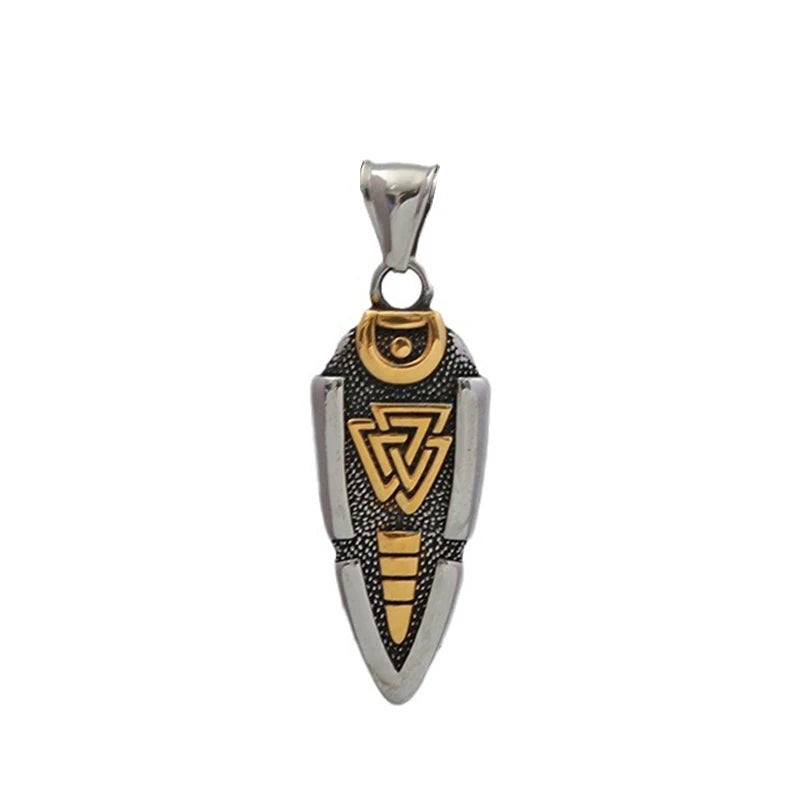 Viking Spear Stainless Steel Pendant Necklace