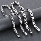 60/63CM Length Chain Necklace for Man Solid 10/13MM Width Stainless Steel Link Chains On Neck Jewelry Mens Necklaces