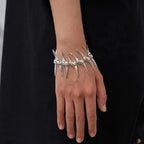 Twisted Fishbone Link Chain Bracelet — Two-Tone