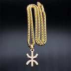 Africa Symbol Pendant Necklace — Stainless Steel