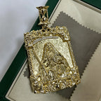 The Virgin Mary pendant, skull hourglass pendant necklace, hip-hop fashion jewelry commemorative gift, the best gift for good fr